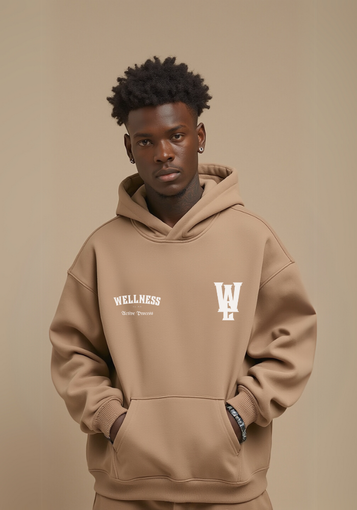 Wellness Super Soft Oversize Hoodie-Brown