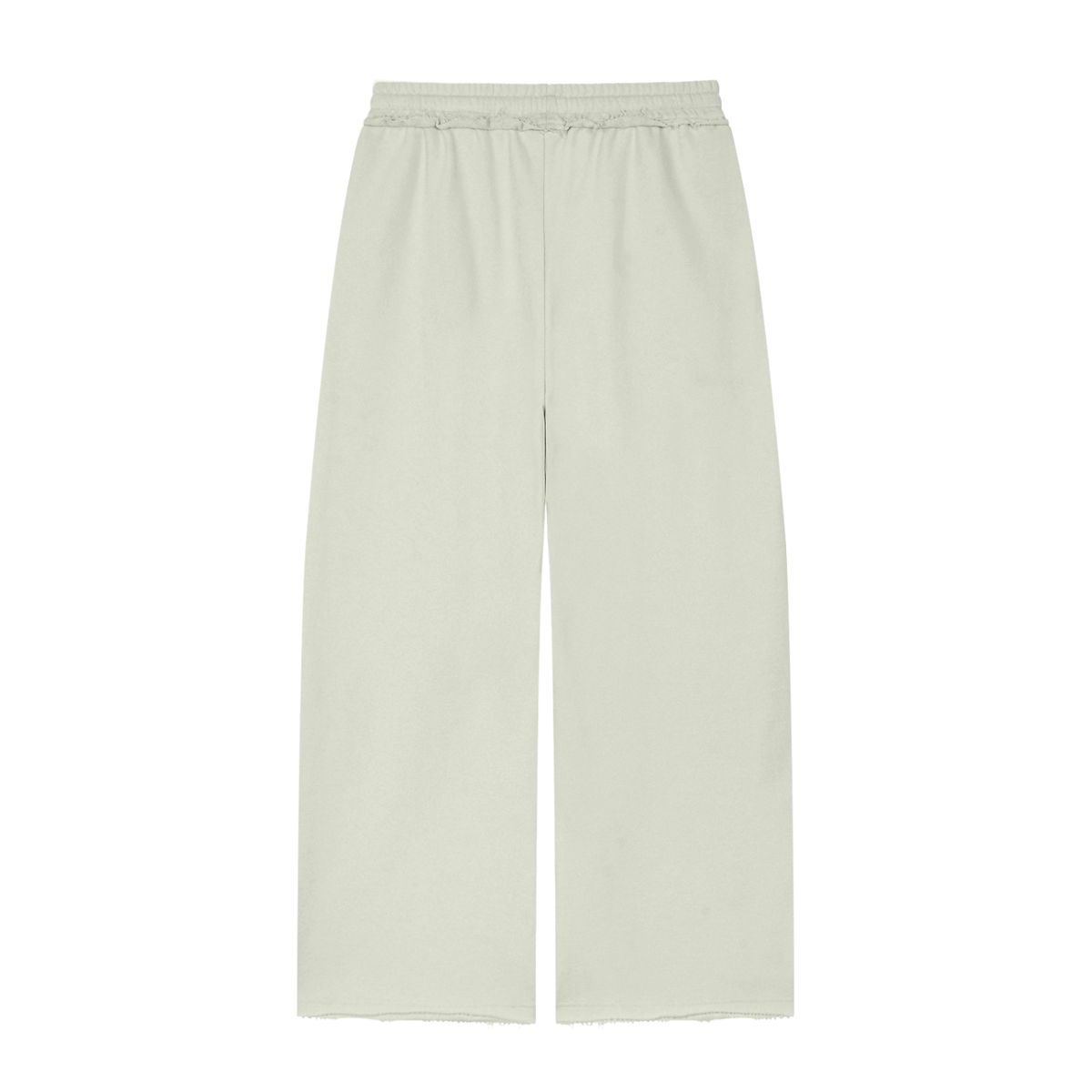 Active Wide Leg Raw Edge Sweatpants