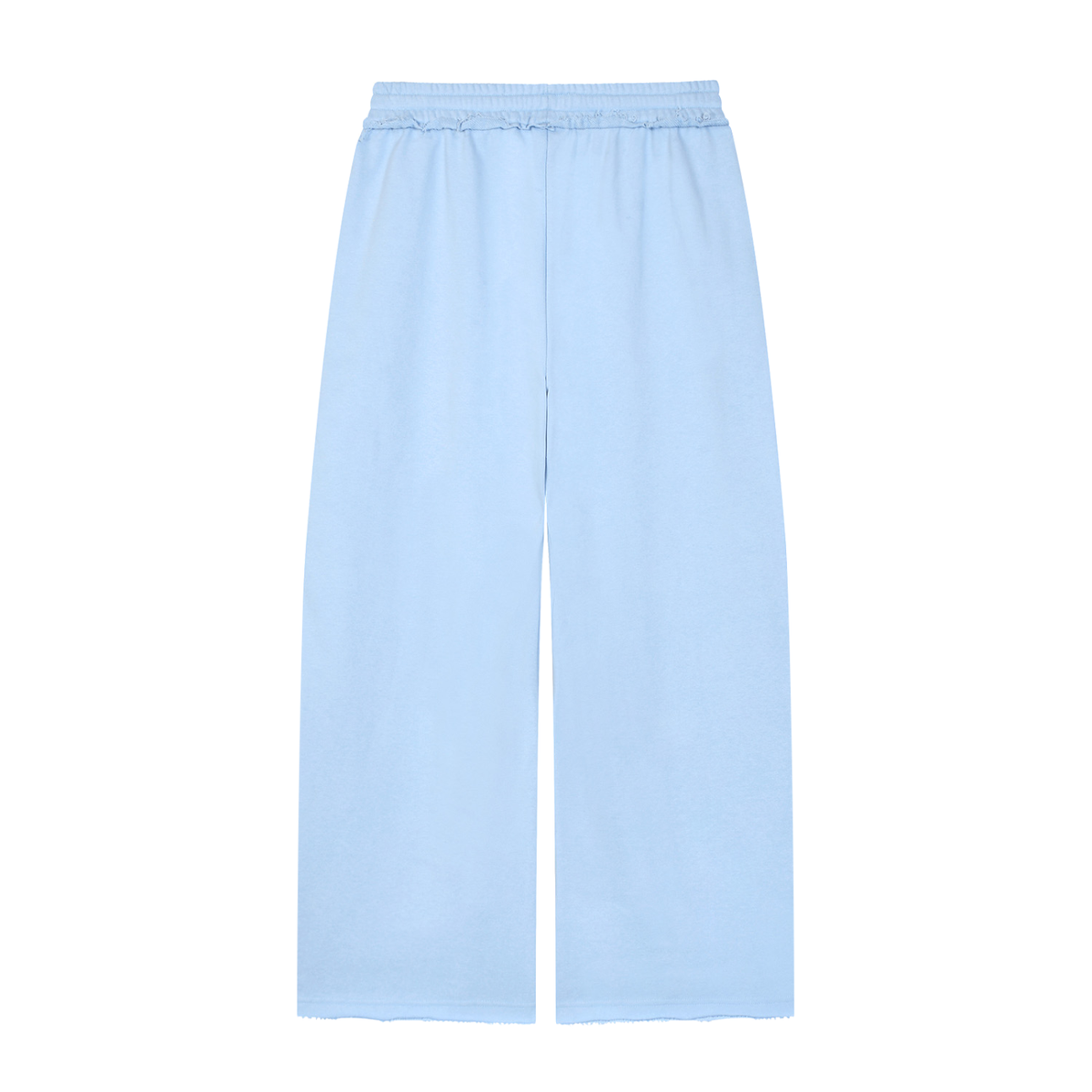 Active Wide Leg Raw Edge Sweatpants
