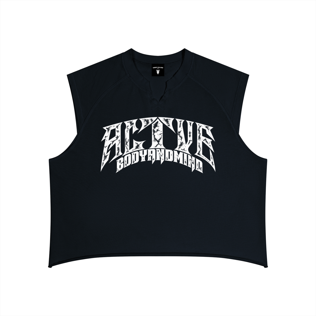 Active Boxy Raw Hem Tank