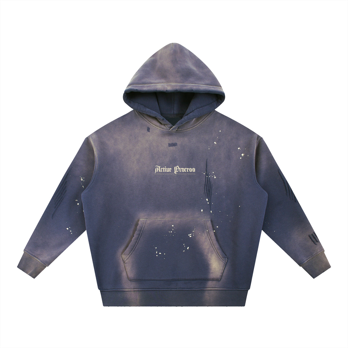 Active Frayed Fleece Hoodie