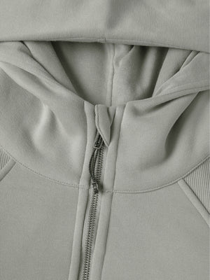 Active Cropped Zip-Through Hoodie