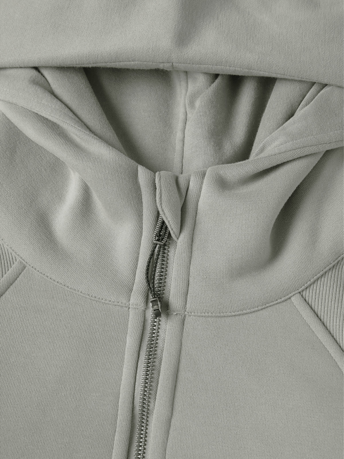 Active Cropped Zip-Through Hoodie-Light