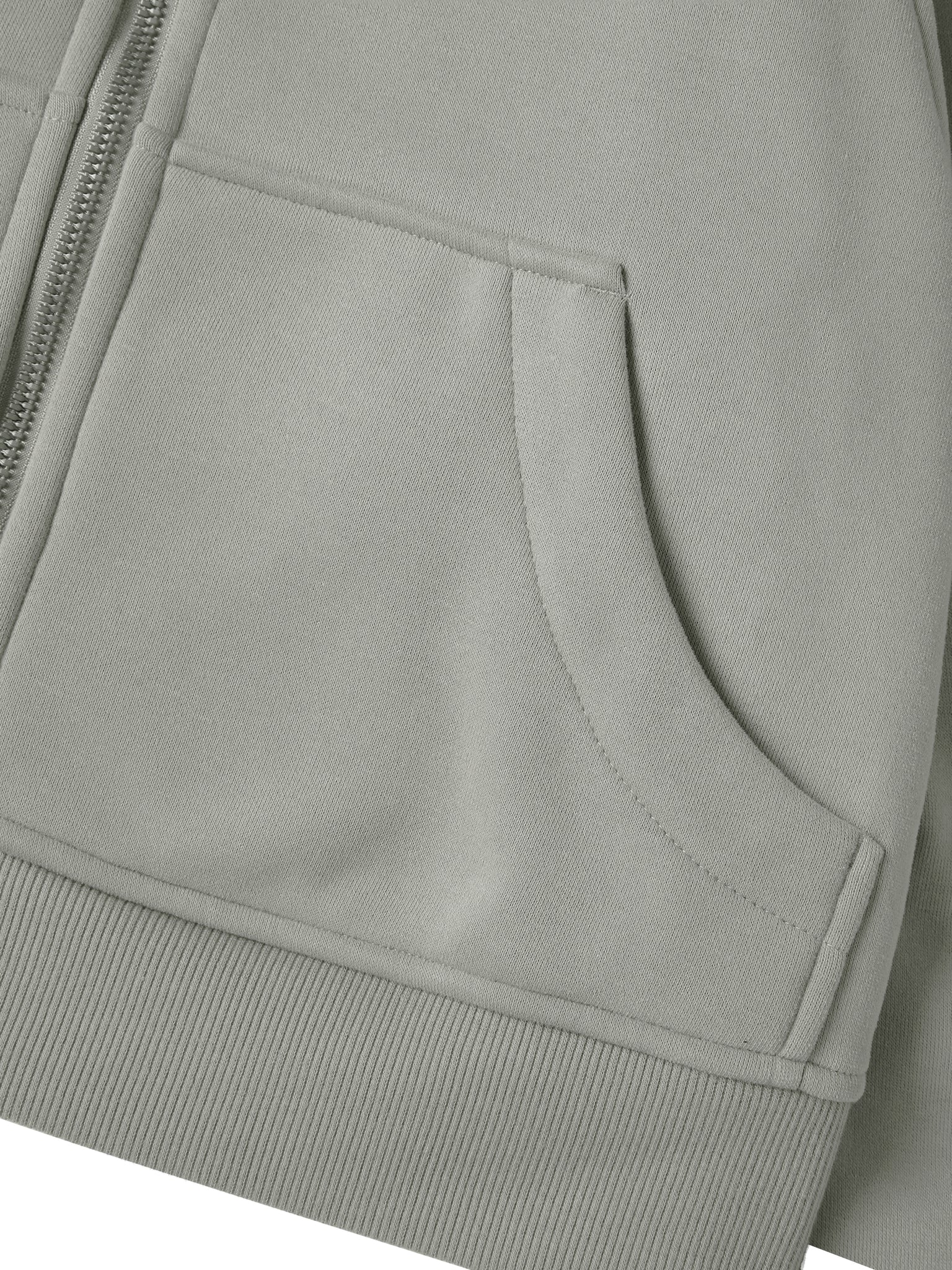 Active Cropped Zip-Through Hoodie