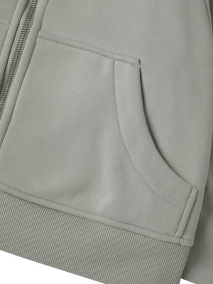 Active Cropped Zip-Through Hoodie