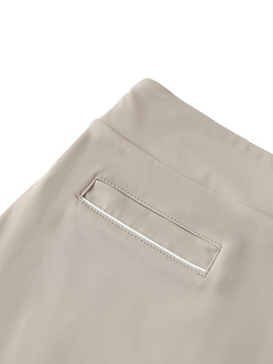 Active High-Waist Pocketed A-Line Skirt