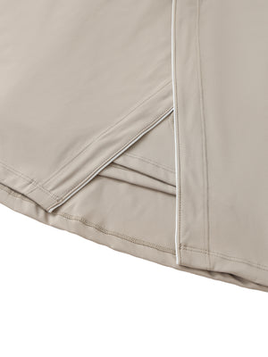 Active High-Waist Pocketed A-Line Skirt