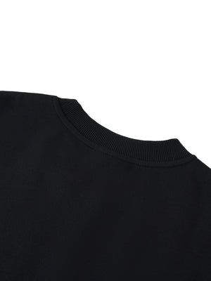Wellness Oversized Taped Sweatshirt (Purple)