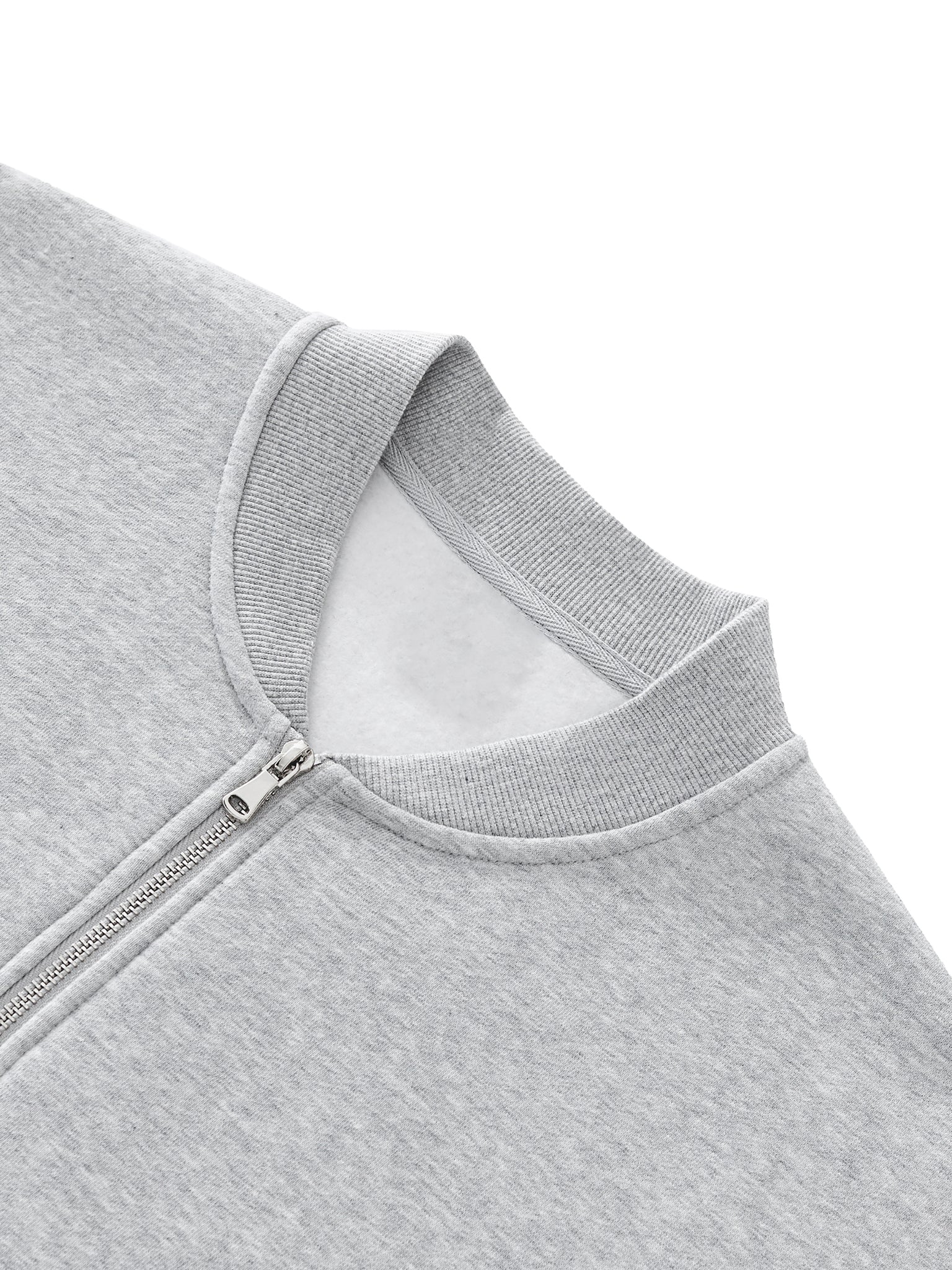 Wellness Zip-Up Fleeced Varsity Jacket